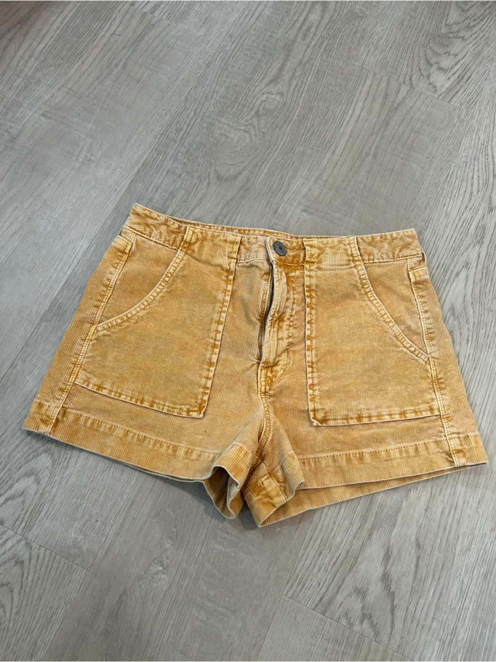 American Eagle Mustard Yellow Corduroy Shorts